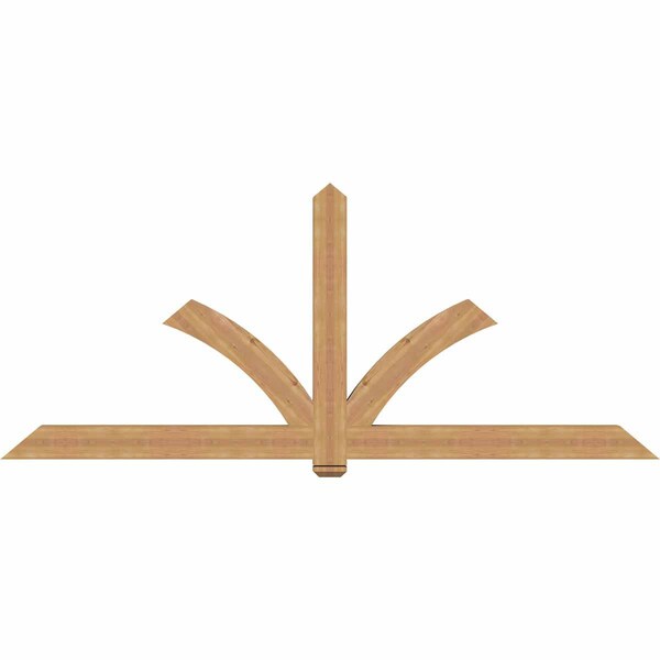 Ekena Millwork Redmond Timber Gable Bracket, Western Red Cedar, 108"W x 45"H x 3 1/2"D x 5 1/2"F, 10/12 Pitch GBW108X45X0406RED00SWR - main